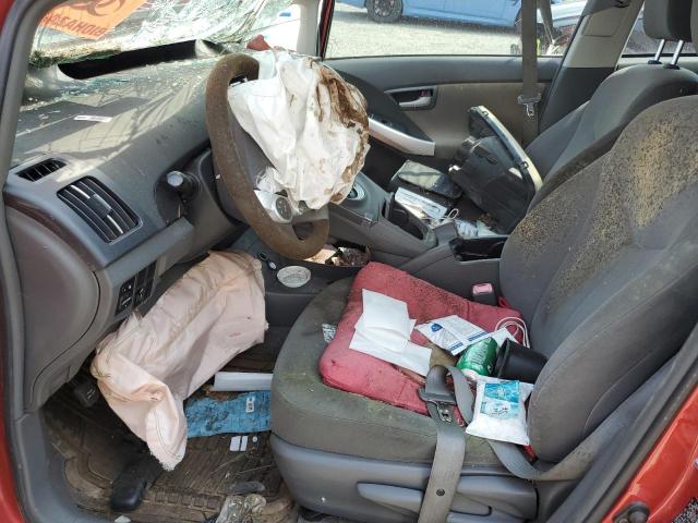 JTDKN3DU4A0172428 - 2010 TOYOTA PRIUS წითელი ფოტო 7