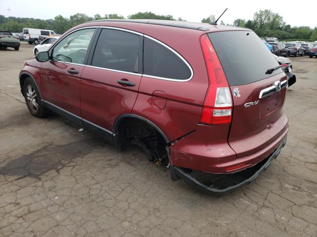 JHLRE4H53BC000160 - 2011 HONDA CR-V EX RED photo 2