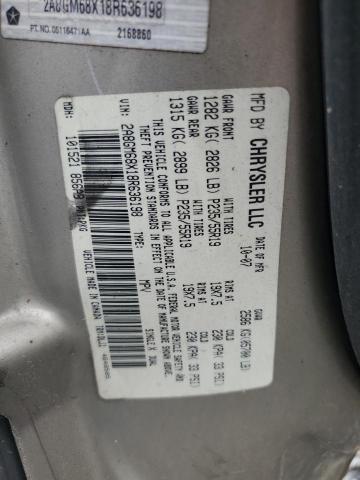 2A8GM68X18R636198 - 2008 CHRYSLER PACIFICA TOURING GOLD photo 12