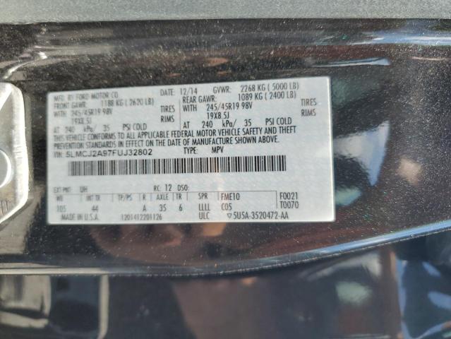 5LMCJ2A97FUJ32802 - 2015 LINCOLN MKC Қара фото 13