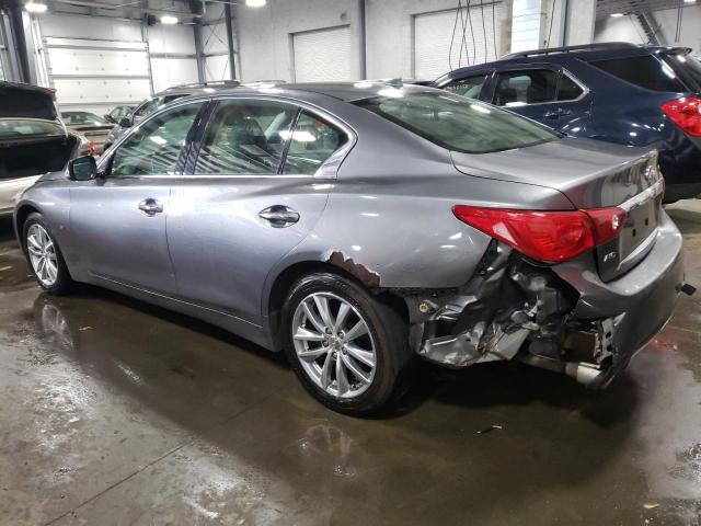 JN1BV7AR2EM683113 - 2014 INFINITI Q50 BASE GRAY photo 2