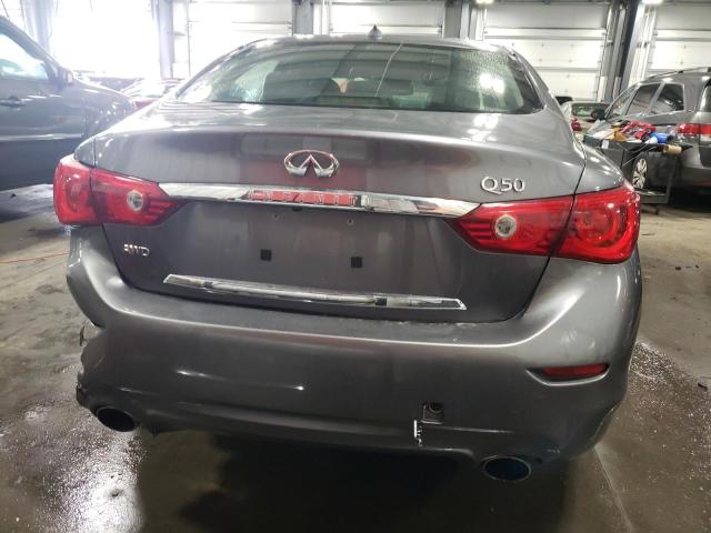 JN1BV7AR2EM683113 - 2014 INFINITI Q50 BASE GRAY photo 6