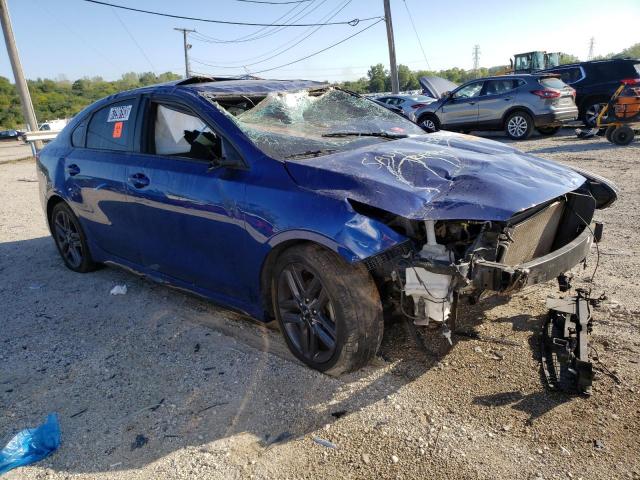 3KPF34AD1ME329510 - 2021 KIA FORTE GT LINE BLUE photo 4