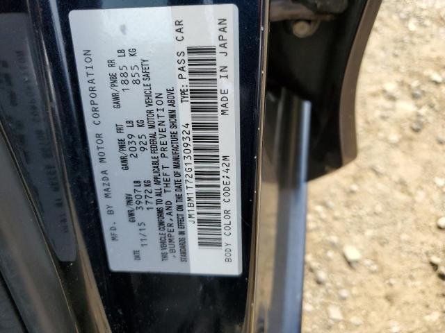 JM1BM1T72G1309324 - 2016 MAZDA 3 SPORT BLUE photo 12