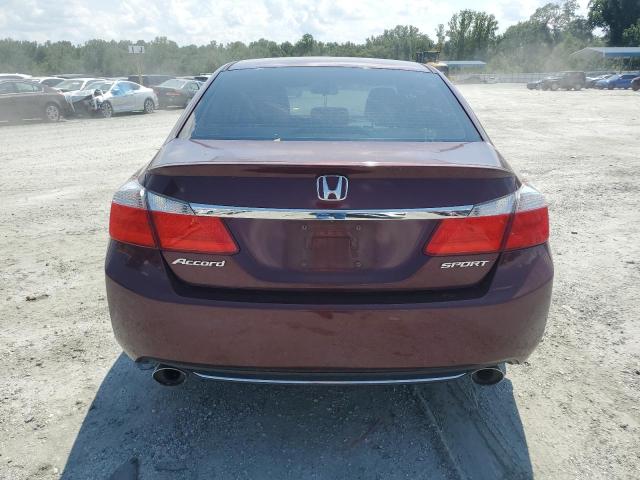 1HGCR2F58DA161764 - 2013 HONDA ACCORD SPORT BURGUNDY photo 6