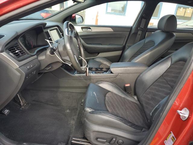 5NPE34AF2JH723814 - 2018 HYUNDAI SONATA SPORT RED photo 7