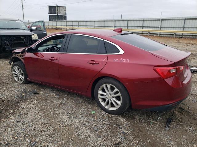 1G1ZD5ST4JF273885 - 2018 CHEVROLET MALIBU LT RED photo 2