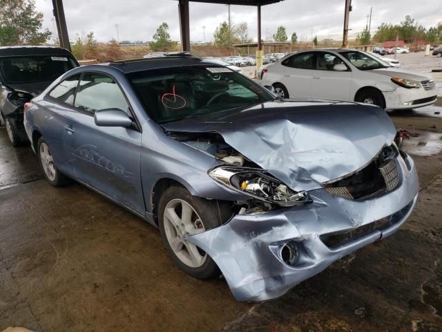 4T1CA38P54U027072 - 2004 TOYOTA CAMRY SOLA SE BLUE photo 1