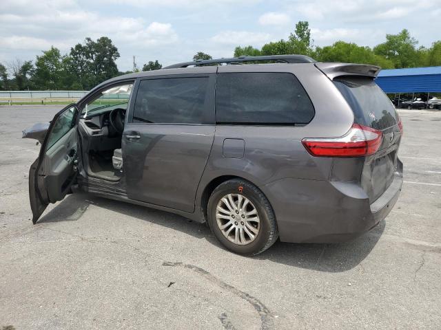 5TDYK3DC5FS566146 - 2015 TOYOTA SIENNA XLE GRAY photo 2