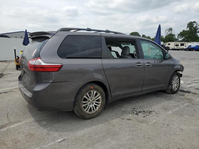 5TDYK3DC5FS566146 - 2015 TOYOTA SIENNA XLE GRAY photo 3