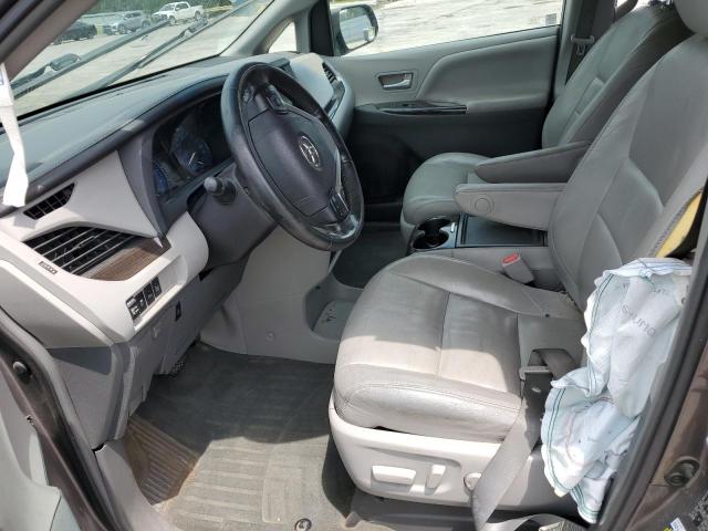 5TDYK3DC5FS566146 - 2015 TOYOTA SIENNA XLE GRAY photo 7