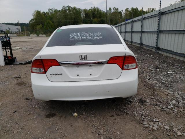 2HGFA1F34AH525852 - 2010 HONDA CIVIC VP WHITE photo 6