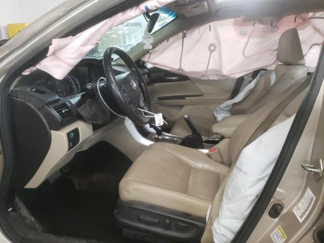 1HGCR3F81DA016923 - 2013 HONDA ACCORD EXL BEIGE photo 5