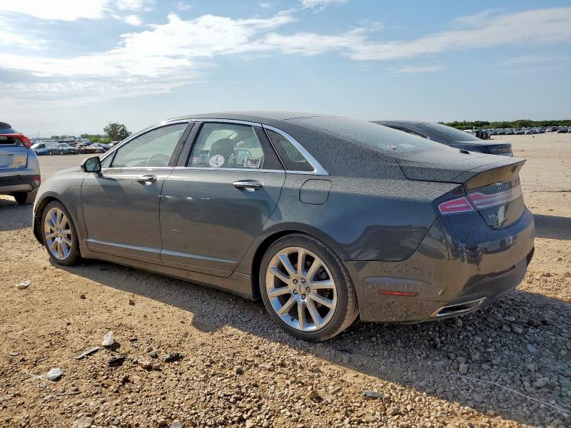 3LN6L2LU5FR623419 - 2015 LINCOLN MKZ HYBRID CHARCOAL photo 2
