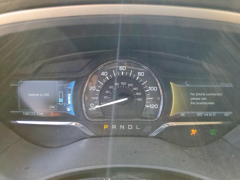 3LN6L2LU5FR623419 - 2015 LINCOLN MKZ HYBRID CHARCOAL photo 9