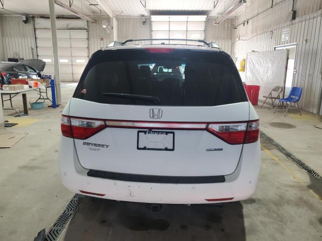 5FNRL5H90BB073050 - 2011 HONDA ODYSSEY TOURING WHITE photo 6