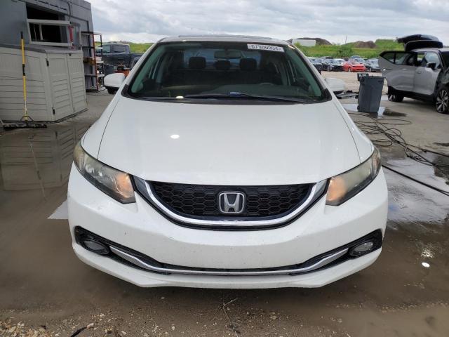 19XFB2F97FE202596 - 2015 HONDA CIVIC EXL თეთრი ფოტო 5