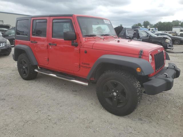 1C4BJWDG5FL755300 - 2015 JEEP WRANGLER U SPORT RED photo 4