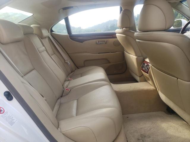 JTHDU46F685000316 - 2008 LEXUS LS 600HL WHITE photo 10