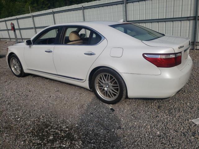 JTHDU46F685000316 - 2008 LEXUS LS 600HL WHITE photo 2