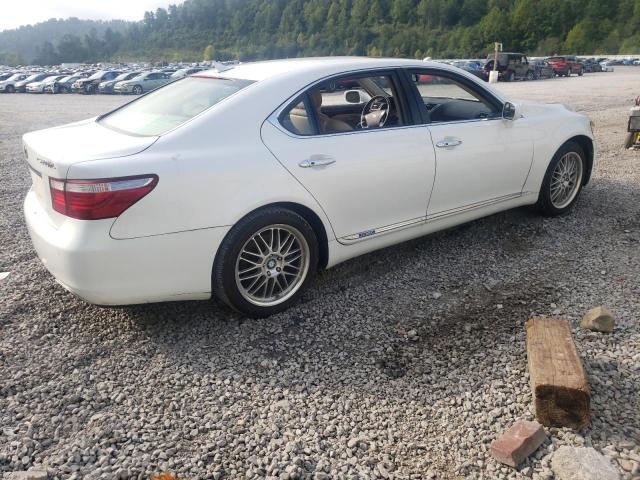 JTHDU46F685000316 - 2008 LEXUS LS 600HL WHITE photo 3