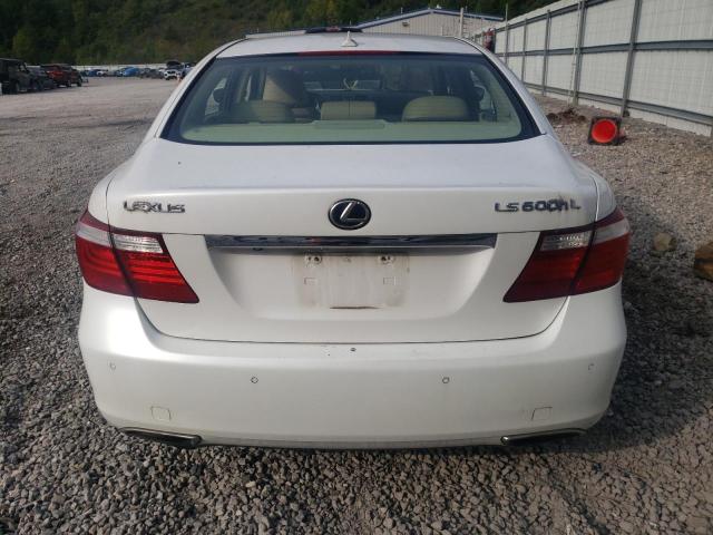 JTHDU46F685000316 - 2008 LEXUS LS 600HL WHITE photo 6