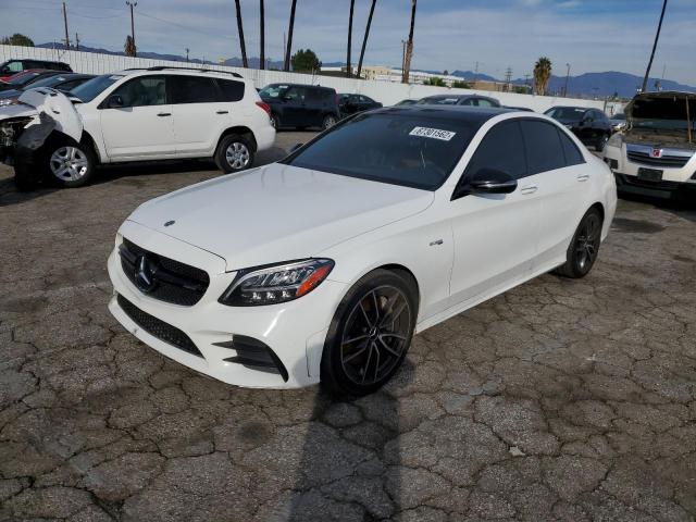 55SWF6EB6KU292391 - 2019 MERCEDES-BENZ C 43 AMG WHITE photo 2