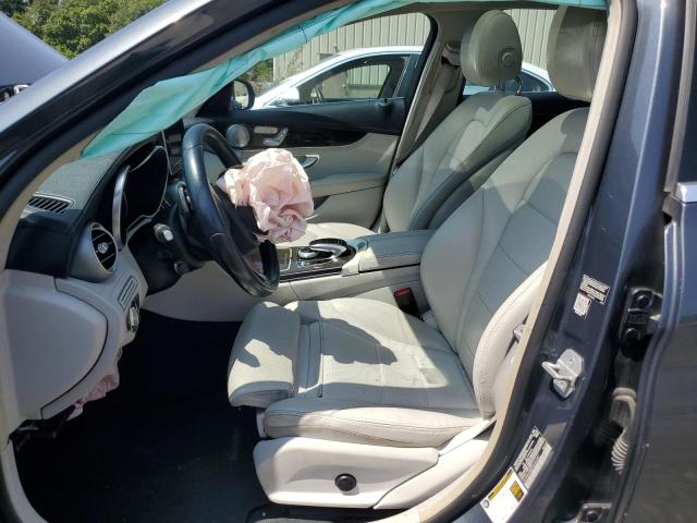 55SWF4KB2FU040362 - 2015 MERCEDES-BENZ C 300 4MATIC GRAY photo 7
