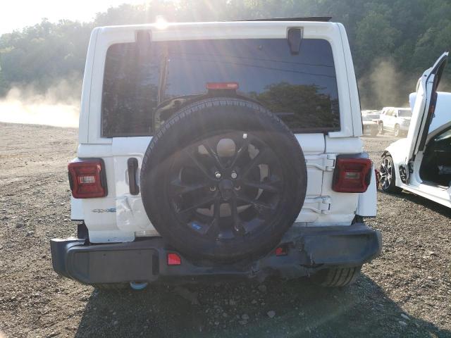 1C4JJXP64PW516678 - 2023 JEEP WRANGLER SAHARA 4XE WHITE photo 6