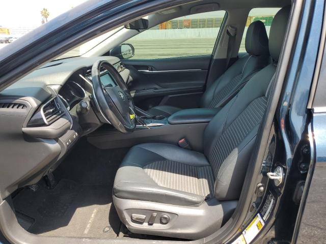 4T1B11HK9KU698648 - 2019 TOYOTA CAMRY L BLUE photo 7