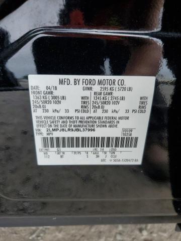 2LMPJ8LR9JBL37996 - 2018 LINCOLN MKX RESERVE Czarny zdjęcie 14