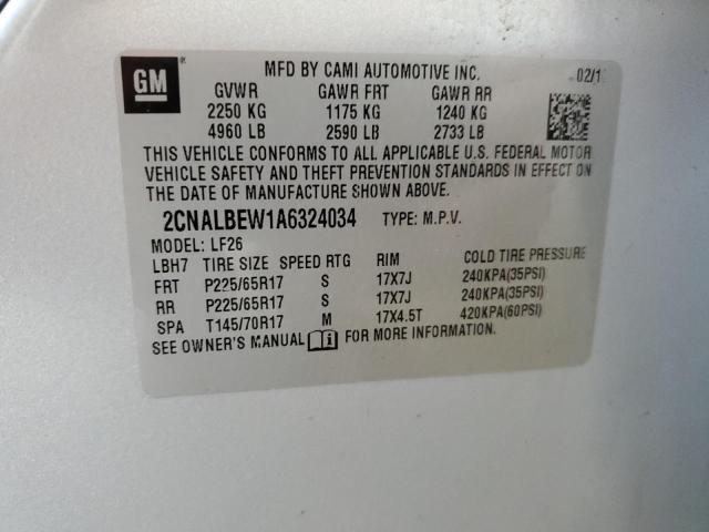 2CNALBEW1A6324034 - 2010 CHEVROLET EQUINOX LS SILVER photo 14