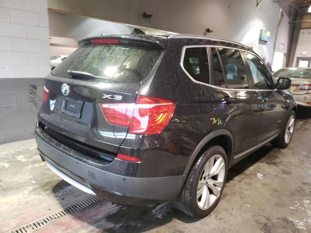 5UXWX7C55DL976414 - 2013 BMW X3 XDRIVE35I BLACK photo 4