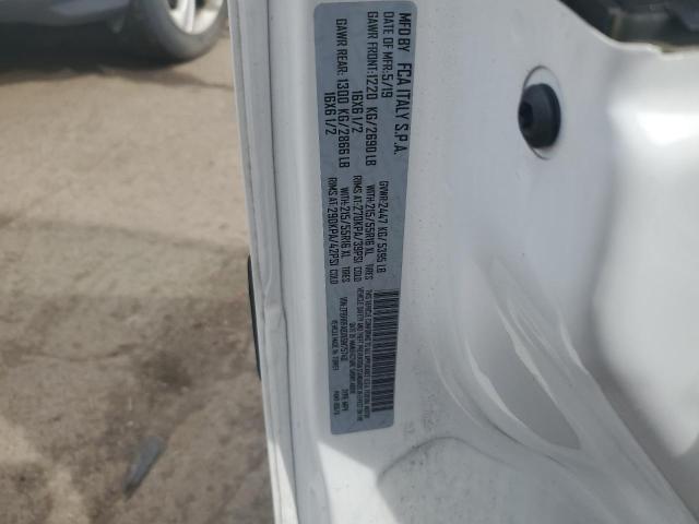 ZFBHRFABXK6N75740 - 2019 RAM PROMASTER თეთრი ფოტო 12