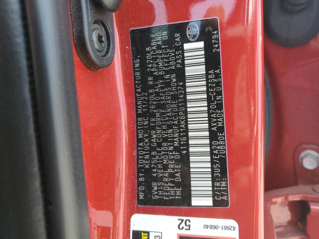 4T1G11AK6PU114374 - 2023 TOYOTA CAMRY SE NIGHT SHADE RED photo 13