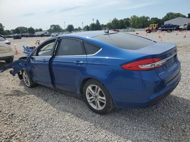 3FA6P0H76JR140620 - 2018 FORD FUSION SE 蓝色 照片 2