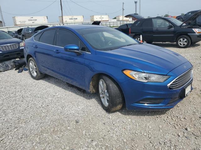 3FA6P0H76JR140620 - 2018 FORD FUSION SE 蓝色 照片 4