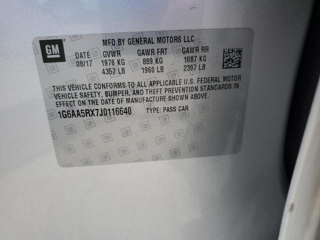 1G6AA5RX7J0116640 - 2018 CADILLAC ATS 白色 照片 13