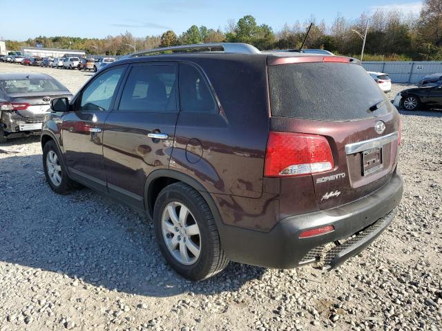 5XYKT4A27CG256481 - 2012 KIA SORENTO BASE BURGUNDY photo 3