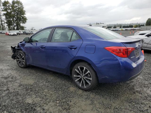 2T1BURHE5KC168484 - 2019 TOYOTA COROLLA L BLUE photo 2