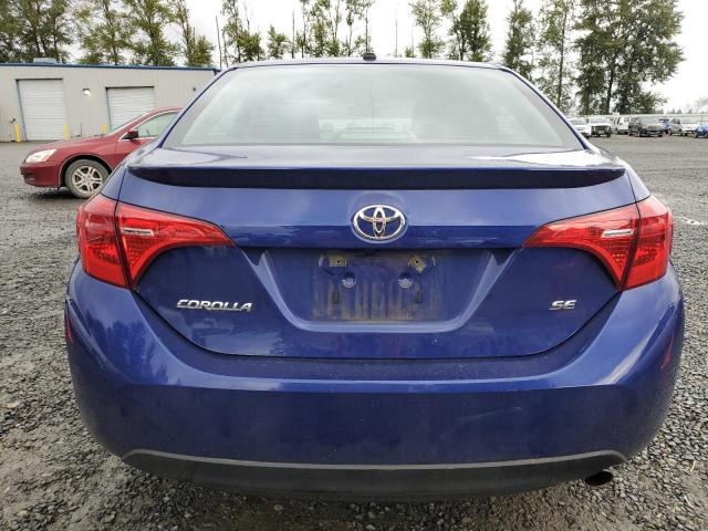 2T1BURHE5KC168484 - 2019 TOYOTA COROLLA L BLUE photo 6