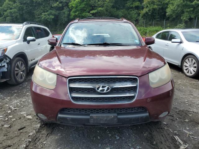 5NMSH73EX7H047385 - 2007 HYUNDAI SANTA FE SE BURGUNDY photo 5