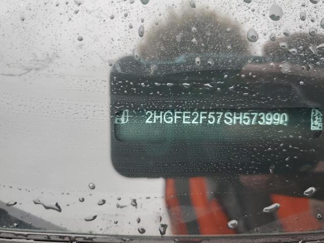 2HGFE2F57SH573990 - 2025 HONDA CIVIC SPORT BLUE photo 12