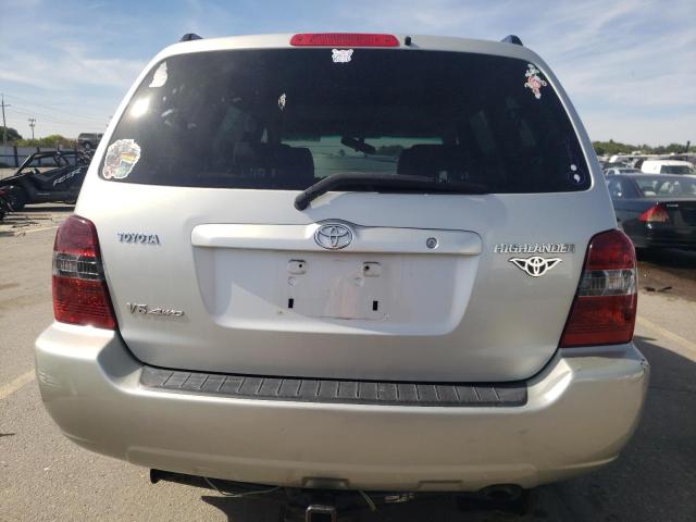 JTEEP21A640021330 - 2004 TOYOTA HIGHLANDER SILVER photo 6