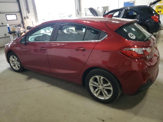 3G1BE6SM4KS553588 - 2019 CHEVROLET CRUZE LT RED photo 2