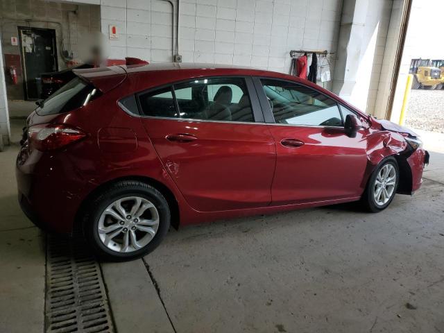3G1BE6SM4KS553588 - 2019 CHEVROLET CRUZE LT RED photo 3