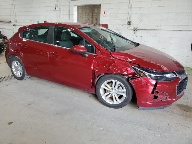 3G1BE6SM4KS553588 - 2019 CHEVROLET CRUZE LT RED photo 4