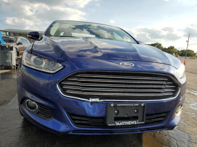 3FA6P0HDXGR378999 - 2016 FORD FUSION SE BLUE photo 5