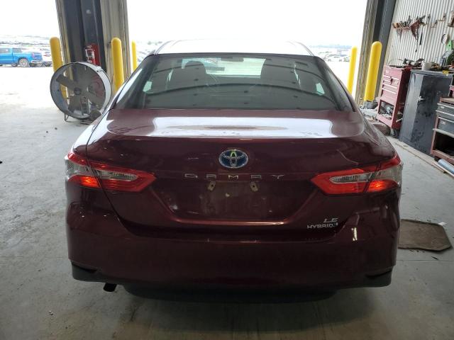 4T1B31HK0JU500516 - 2018 TOYOTA CAMRY LE მუქწითელი ფოტო 6