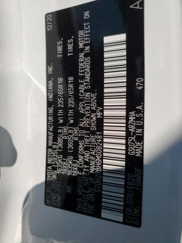 5TDHZRBH6MS082481 - 2021 TOYOTA HIGHLANDER XLE Weiß Foto 13